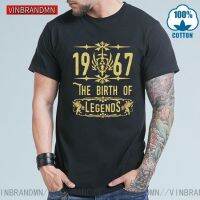 Vintage Born In 1967 T-Shirt New Design 1967 The Birth Of Legends T Shirts Retro Hip-Hop Tops 55Th Birthday Camiseta