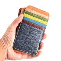 Top layer Cowhide Card Holder Men and Women Multi Card Slots Bank Credit Cards Holders Cases Card Holders