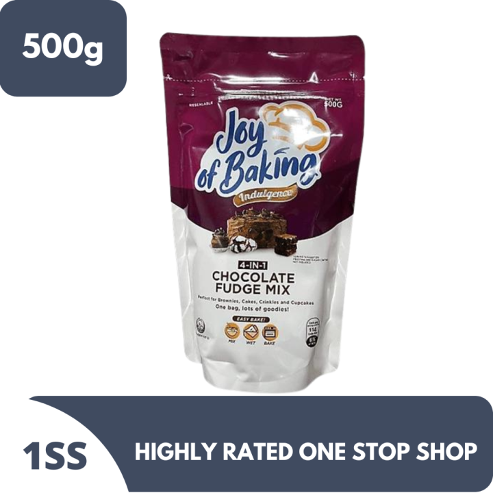 Joy of Baking 4in1 Chocolate Fudge Mix 500g Lazada PH