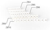 ZB6 LASER Marker strips for Terminal Block : แถบป้ายเครื่องหมายเลเซอร์สำหรับเทอร์มินอลขนาด ZB6