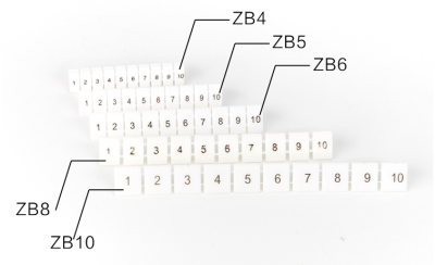 ZB8 LASER Marker strips for Terminal Block : แถบป้ายเครื่องหมายเลเซอร์สำหรับเทอร์มินอลขนาด ZB8