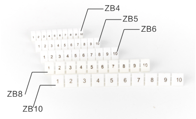 ZB8 INK Marker strips for Terminal Block : แถบป้ายเครื่องหมายหมึกพิมพ์สำหรับเทอร์มินอลขนาด ZB8