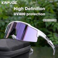 Kapvoe แว่นตากันแดดปั่นจักรยาน UV400แว่นตาปั่นจักรยานกรอบโพลาไรซ์ในตัว,กลางแจ้งจักรยาน MTB แว่นตาขี่จักรยานผู้ชาย