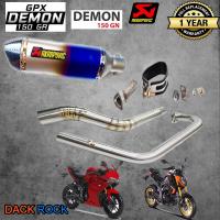 ท่อdemon150gn ท่อdemon150gr ท่อgpx ท่อakrapovic เทา ปากเคฟล่า ท่อแต่งdemon150gn ท่อแต่งdemon150gr เสียง แน่น นุ่ม ทุ้ม ไม่แต่งในรอบสูง ระบายความร้อนได้ดี ตรงรุ่