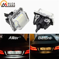 2ชิ้นสำหรับ Benz W204 W212 W216 W221 W207 Canbus LED รถจำนวนป้ายทะเบียน Light Assembly โคมไฟอัตโนมัติ Luces 6000K