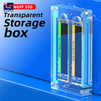 ME【ready Stock】Double Slot M.2 /Msata/nvme Ssd Solid State Drive กล่องเก็บของป้องกันการดูดซับแม่เหล็ก Dust-Proof Case Organizer Bag