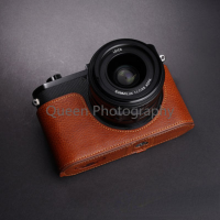 กล้องหนังแท้ cowhide กระเป๋าร่างกายกล่องกรณีสำหรับ Leica Q Q2 Q-P Typ116ร่างกายแขนป้องกันกล่องฐานกระเป๋า mochilas