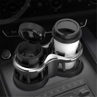 ☫❖✎ 1PC Multi-Functional Car Mounted Glass Rack Modified Fixed Car Put Glass Ash Tray Rack Car ABS For Tea Cup Saucer Drink Holder