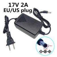 【Popular】 17V2A หม้อแปลงไฟฟ้า17โวลต์,อะแดปเตอร์แปลงกระแสไฟฟ้า AC เป็น DC 17 V 2A แหล่งจ่ายไฟสวิตช์ปลั๊ก EU Dc5.5mmx2.5mm/2.1มม.