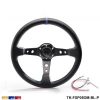 350MM PVC Racing Aluminum Frame Light Weight 6-Hole Steering Wheel Modified Jdm Sport (Yellow Red Blue) TK-FXP05OM-P Furniture Protectors  Replacement