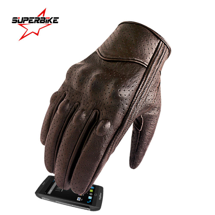 motorcycle-gloves-men-touch-screen-brown-leather-electric-bike-glove-cycling-full-finger-motorbike-moto-bike-motocross-luvas