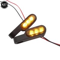 ﹉✸﹍ 2Pcs Motorcycle Mini LED Turn Signal Running Lights Handlebar Blinker Indicators Lamps For Harley Davidson Touring Accessories