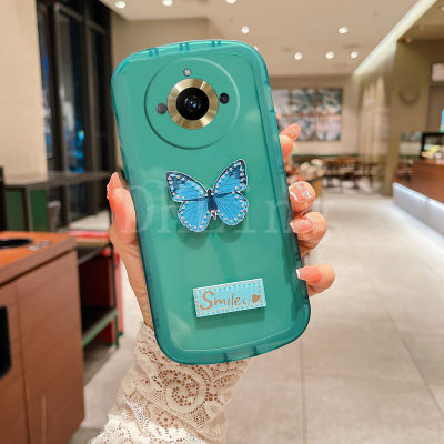 เคสโทรศัพท์ผีเสื้อน่ารักสำหรับ OPPO Realme11 Pro Plus ที่ปลอกอ่อนซิลิโคนใส Realme 11 / Realme 11 Pro / Realme 11 Pro + 2023กรอบเคสโทรศัพท์มือกันกระแทก