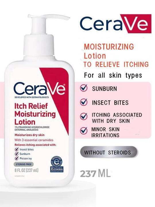 CeraVe Itch Relief Moisturizing Lotion 237ml for Dry Skin Itch Relief ...