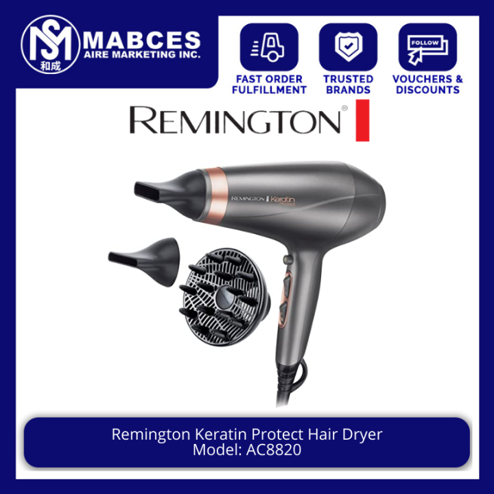Remington Keratin Protect Hair Dryer AC8820 | Lazada PH