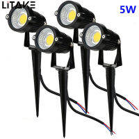 ไฟ LED ทรงซังข้าวโพด5W,โคมไฟสนามหญ้าสำหรับสวนภูมิทัศน์กลางแจ้งหลอดไฟแบบจุดกันน้ำสำหรับสวน