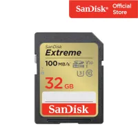 SanDisk Extreme SDHC, SDXVT 32GB, V30, U3, C10, UHS-I, 100MB/s R, 60MB/s W, 4x6, Lifetime Limited (  SDSDXVT-032G-GNCIN ) ( เมมโมรี่การ์ด เอสดีการ์ด )