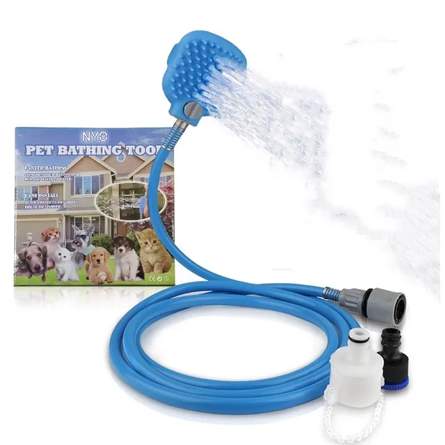 pet bathing tool Pet Shower Sprayer Scrubber Dog faster bath Lazada PH