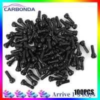 [7 Day Refund Guarantee] 100pcs TR-413 Snap In Short Black Rubber Valve Stems TR413 Tubeless Valves [Arrive 1-3 Days]