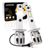 IVOTOW 2 ชิ้น 40 วัตต์ 20000LM ไฟหน้ารถ Turbo H1 LED 1:1 ขนาดไฟ Mini โคมไฟ LED ไฟหน้าหลอดไฟพัดลม 6500 พัน 12 โวลต์-dliqnzmdjasfg