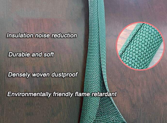 Cable protective sleeve Military green open selfwinding textile sleeve