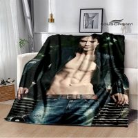 【CW】✈✶▣  The Diaries Damon salvatore Blanket Flange Warm travel bed linings blankets for beds birthday gift