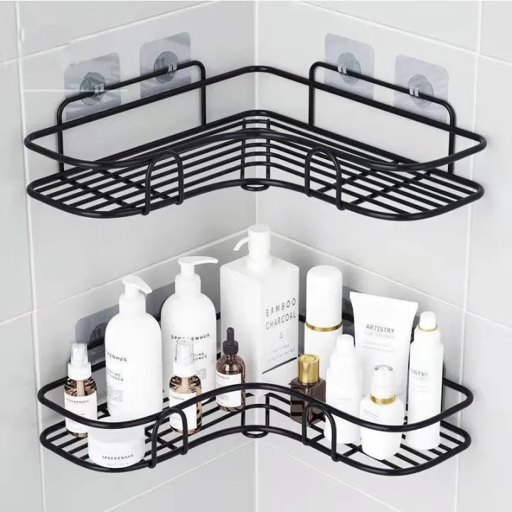 toilet-condiment-bathroom-organizer-storage-basket-shower-shampoo-rack-no-punch-bathroom-shelf