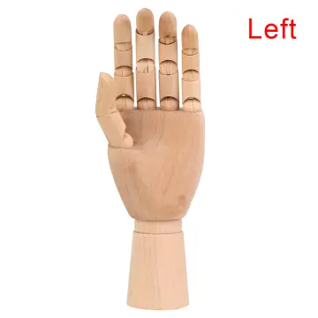 Wooden Mannequin Hand for Nails Flexible Movable Fingers Manikin