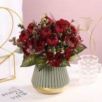 Artificial Peony Flowers Bouquet Set Hand Bouquet Ins Style Artificial Flower for Table Wedding Hotel Banquet Home Decoration