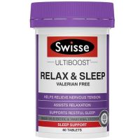 พร้อมส่ง ของแท้ Swisse Ultiboost Relax &amp; Sleep 60 Tablets ลดความเครียด ช่วยการนอนหลับ