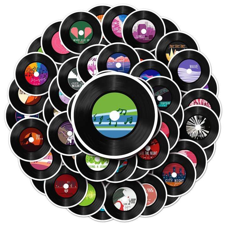 lz-10-30-50pcs-cool-music-record-adesivos-est-ticos-para-crian-as-brinquedos-prova-d-gua-graffiti-skate-frigor-fico-bonito-vinil-adesivo-packs