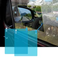 2Pcs Car Side Window Protective Film Rainproof Car Sticker Anti Fog Membrane Anti-glare Waterproof Clear Film