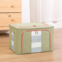 Home Sundries Storage Box Organizer Bag Clothes Blanket Sundries Wardrobe Organization Bag Steel Frame Foldable Storage Box