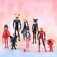 New Anime Figure Set Ladybug Girl and Super Cat Juguetes Pvc Action Figures Children Toy Collectiable Model Doll for Kids Gifts