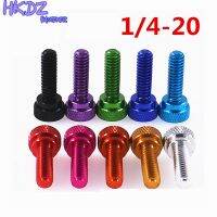 1/4 20 Telescope Camera Quick Release Holding Step Screw Aluminum Alloy Colorful Knurled Hand Screws