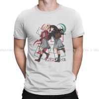 Classic O Neck Tshirt Lycoris Recoil Chisato Nishikigi Takina Inoue Anime Pure Cotton T Shirt Men Individuality