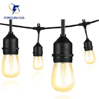 10m 20m 30m Commercial Grade Waterproof Outdoor LED String Lights S14 Bulb Connectable Festoon Garden Holiday Wedding LED Lights