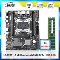 JINGSHA X99 M-G LGA2011-3ชุดวงจรหลักกับ E5 Xeon V3เครื่องประมวลผลซีพียู16GB (1*16Gb 2400Mhz) ชุด Ddr4 REG RAM