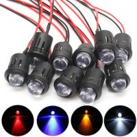 10 Pcs 12V 10mm Pre-Wired Constant LED Ultra Bright Water Clear Bulb Cable Prewired Led Lamp CLH8
