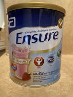 Ensure เอนชัวร์อาหารสูตรครบถ้วน กลิ่นสตรอเบอร์รี 400 กรัม Exp.11/6/2023