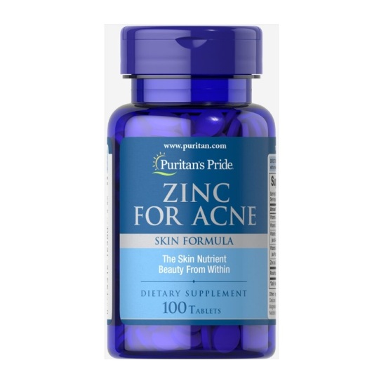 Hcmviên uống kẽm cho da mụn từ mỹ puritans pride premium zinc for acne 100 - ảnh sản phẩm 1