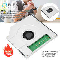 【มีของพร้อมส่ง】COD Notebook Hard Drive Bay Built-in Cooling Fan for Optical Drive M.2 NGFF SSD Stand