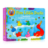 Songs to read: five little ducks sing and read nursery rhymes picture book Liao Caixing recommends the cardboard book of the childrens introductory nursery rhyme of the same name