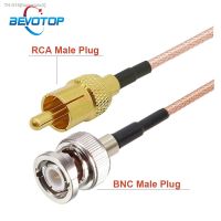 卐✌ BEVOTOP RG316 Cable BNC Male to RCA Male Plug 50 Ohm RG-316 RF Coaxial Pigtail Extension Jumper Cord Video BNC to RCA Adapter