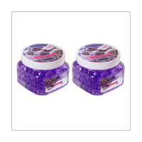 2 Piece Odor Eliminator Gel Beads Long Lasting Purple for Bathrooms, Cars, Pet Areas (Lavender)