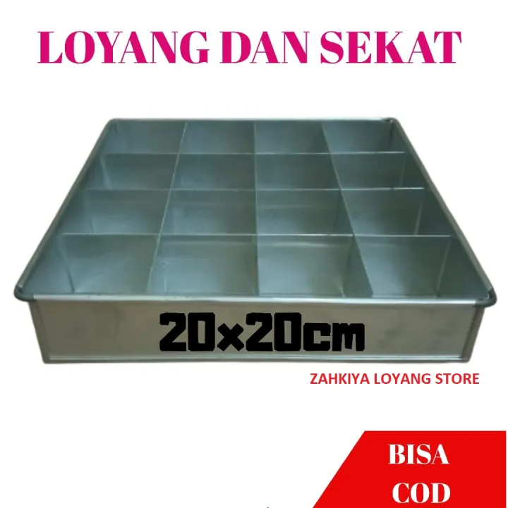 LOYANG SEKAT BROWNIES LOYANG DAN SEKAT UKURAN 20X20 LUBANG 16 Lazada