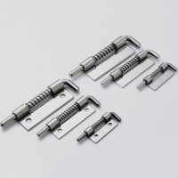 【LZ】♛ↂ☍  1PC Stainless Steel Practical Long Silver Door Latch Sliding Durable Lock Barrel Bolt Hasp Staple Gate for Safety Lock