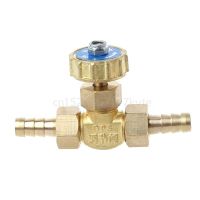 High Quality Elbow Brass Needle Valve 8mm Propane Butane Gas Adjuster Barbed Spigots 1 Mpa Plumbing Valves