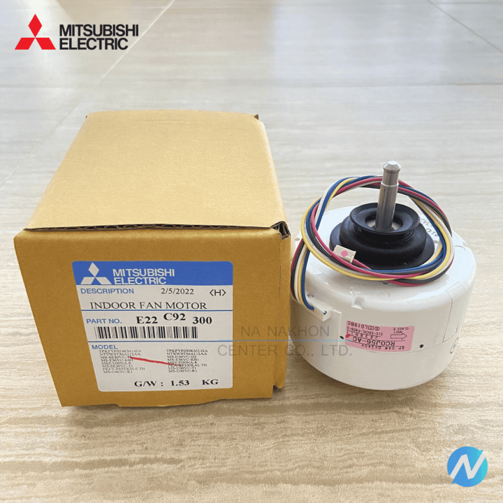 มอเตอร์แฟนคอยล์-มอเตอร์คอยล์เย็น-อะไหล่แท้-mitsubishi-รุ่น-e22-c92-300