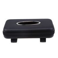 ออโต้คาร์ Visor Sun Tissue Holder Paper Towel Case Leather Napkin Clip